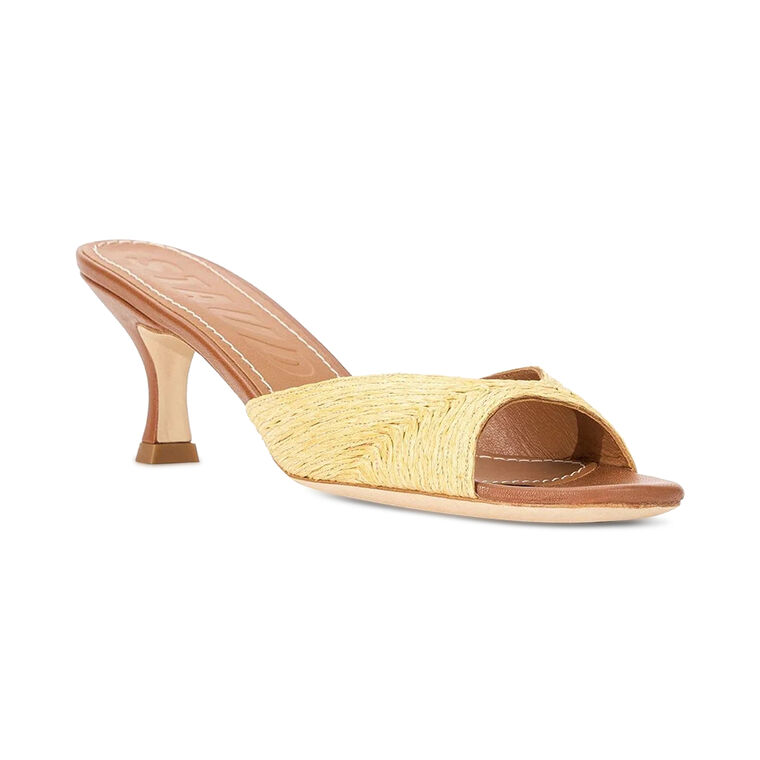 Brigitte Woven Satin Mule image number null