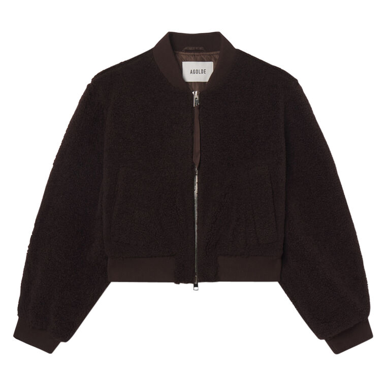 Iona Skye Cropped Bomber Jacket image number null