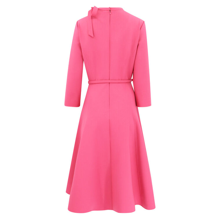Split-Sleeve Wool-Blend Dress image number null