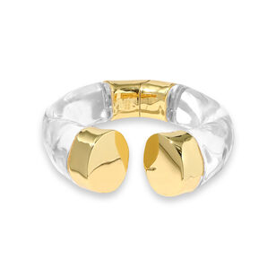 Liquid Lucite Hinge Bracelet