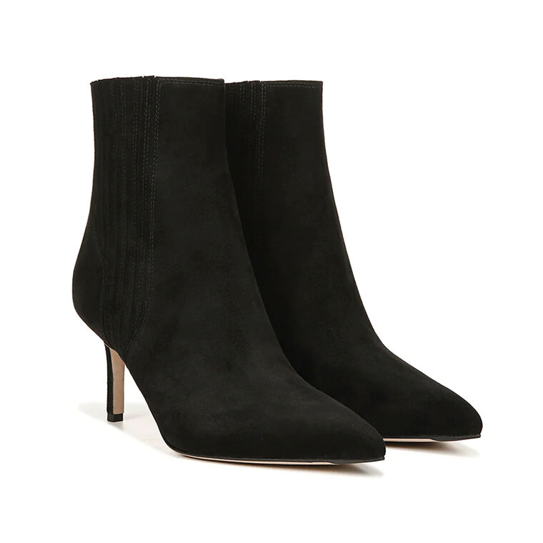 Lisa Suede Mid-Heel Bootie image number null