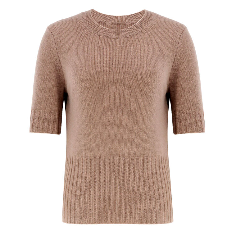 High Rib Cashmere Blend Tee image number null