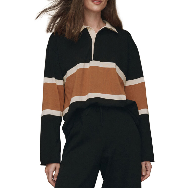 The Rugby Long Sleeve Pullover Sweater image number null