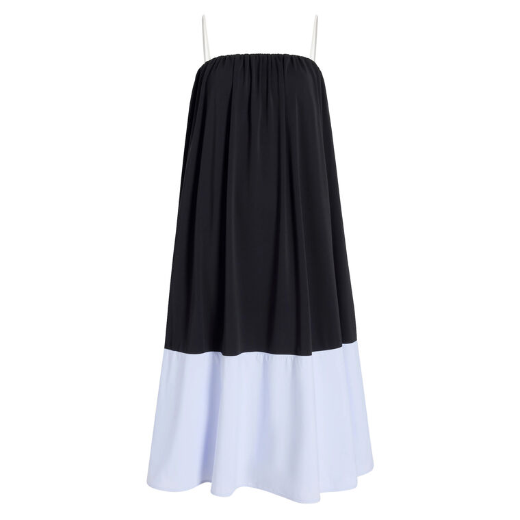 Saria Sleeveless Midi Dress In Crepe Jersey image number null