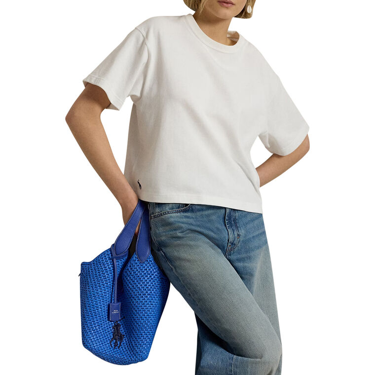 Polo Play Big Pony Faux-Raffia Tote image number null