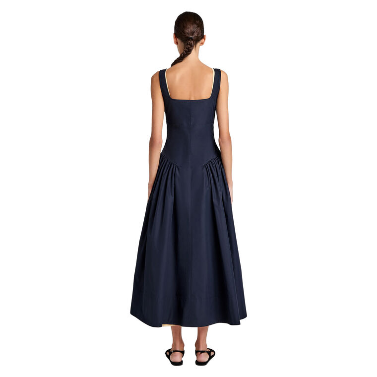 Kendall Sleeveless Midi Dress In Tech Cotton image number null