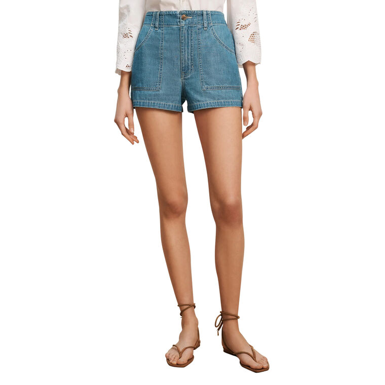 Sally Denim Short image number null