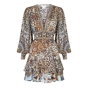 Button Front Frill Dress