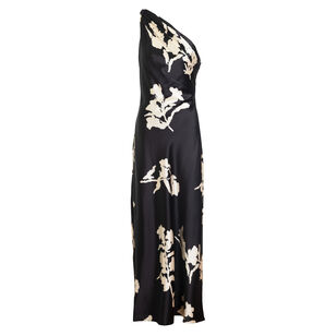 Stassi One Shoulder Satin Maxi Dress