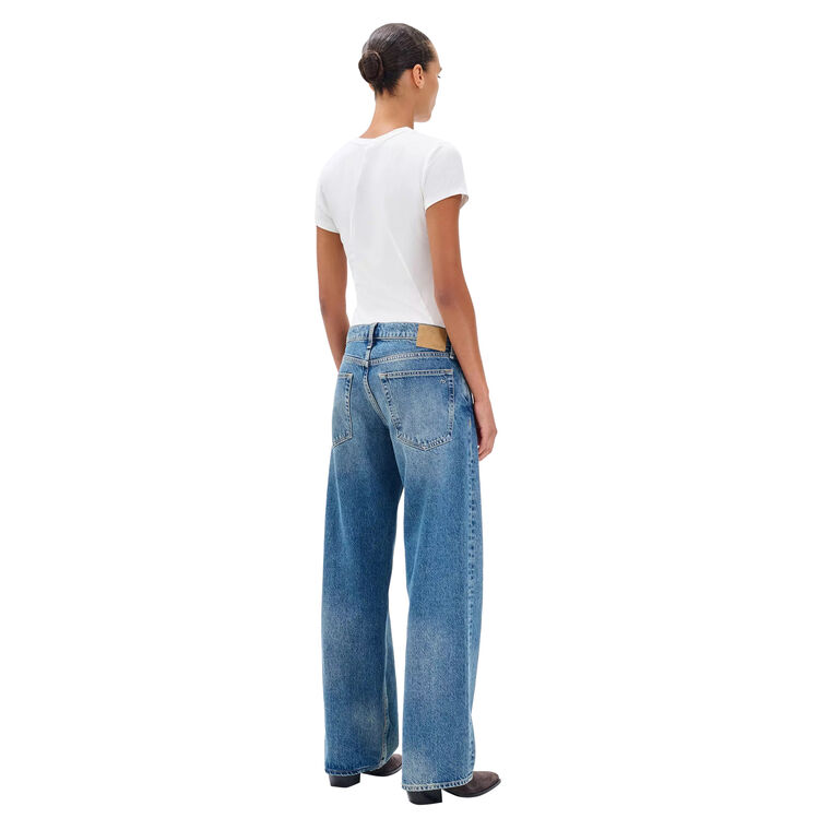 Saige Low Rise Relaxed Straight Leg Jeans image number null