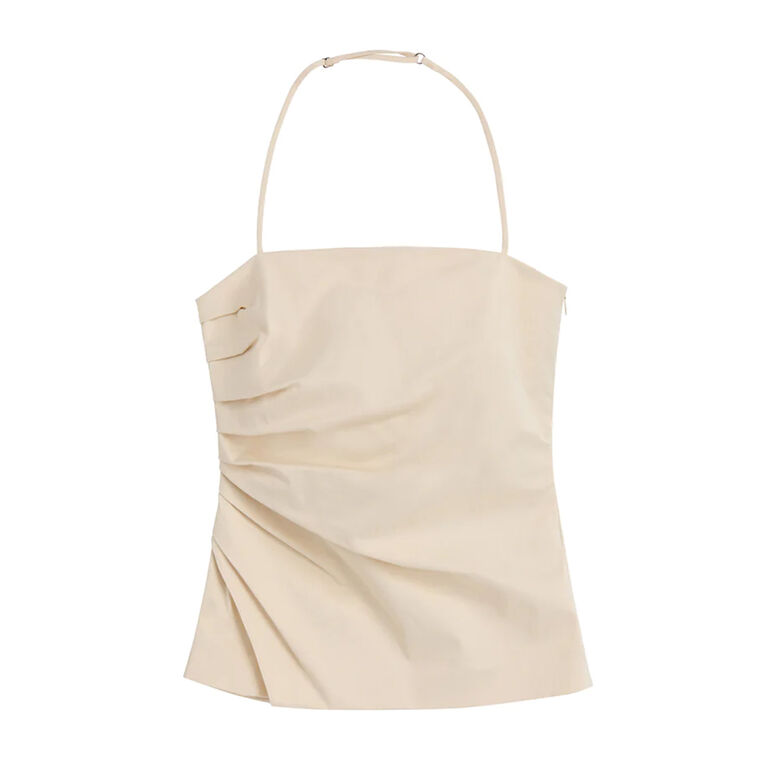 Charlotte Sateen Halter Top image number null