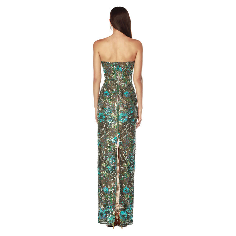 Violet Sequin Maxi Dress image number null