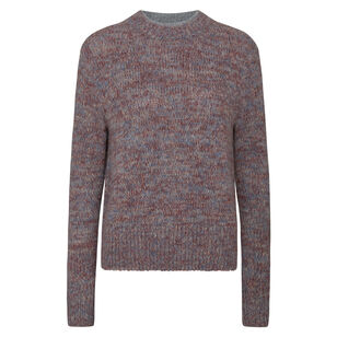 Marled Long Sleeve Crew Neck Sweater