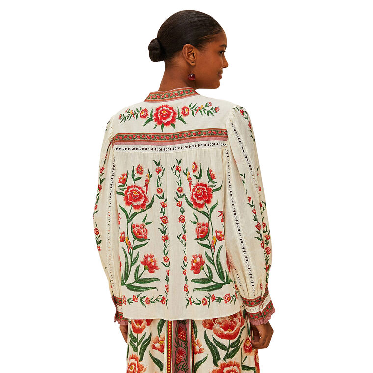 Ainika Delicate Floral Embroidered Blouse image number null