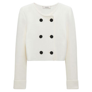 Sharp Ambition Collarless Jacket