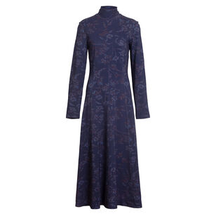 Thea Long Sleeve Turtleneck Midi Dress