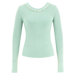 Helena Beaded Knit Top