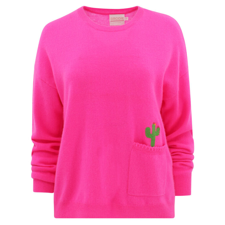 Casey Cactus Crew Sweater image number null