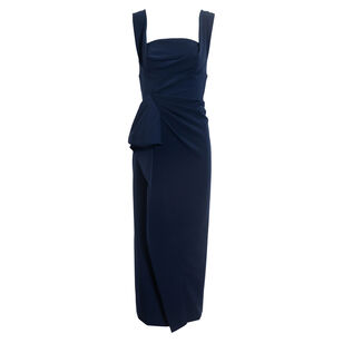 Mia Sleeveless Draped Body Midi Dress