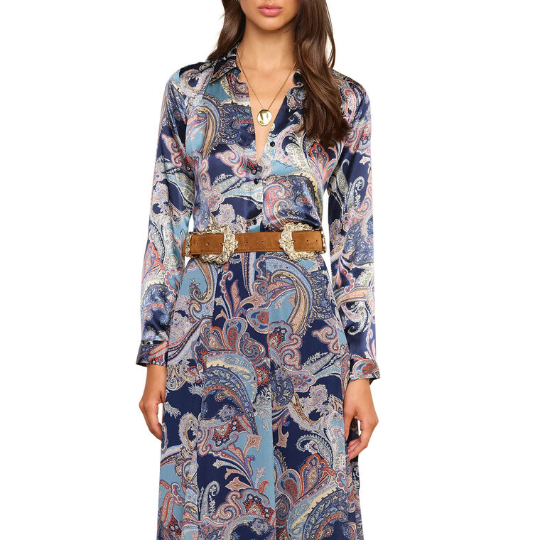 Tyler Long Sleeve Silk Blouse image number null