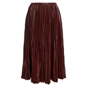 Rosalyn Midi Skirt In Faux Leather