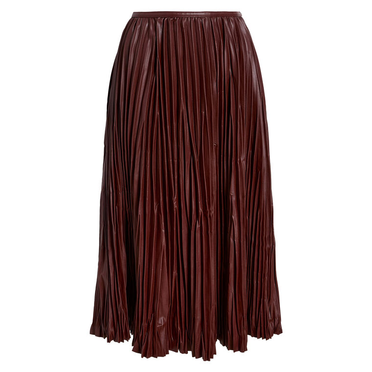 Rosalyn Midi Skirt In Faux Leather image number null