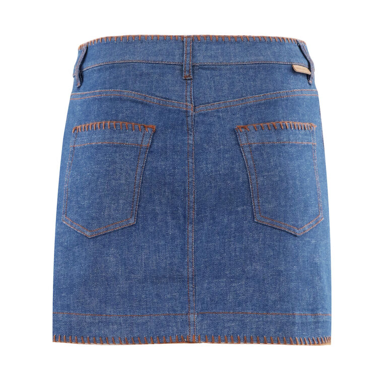 Ascension Denim Mini Skirt image number null