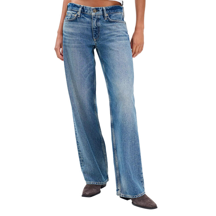 Saige Low Rise Relaxed Straight Leg Jeans image number null