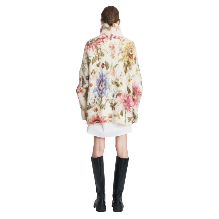 Chunky Floral Sweater image number null