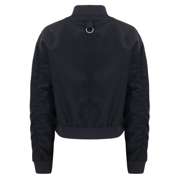 Eco Nylon Cropped Bomber Jacket image number null