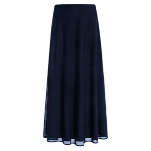 Floor-Length Mesh Circle Skirt