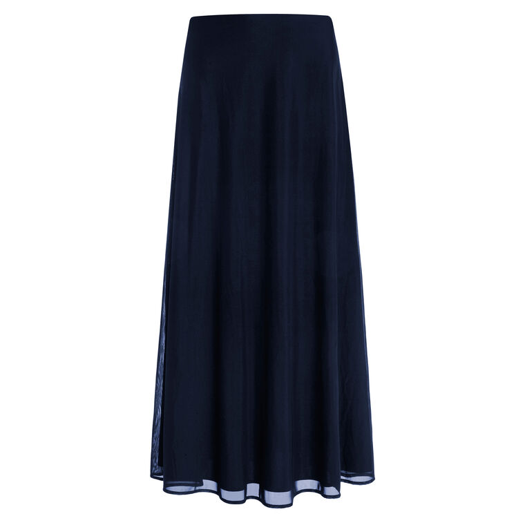 Floor-Length Mesh Circle Skirt image number null