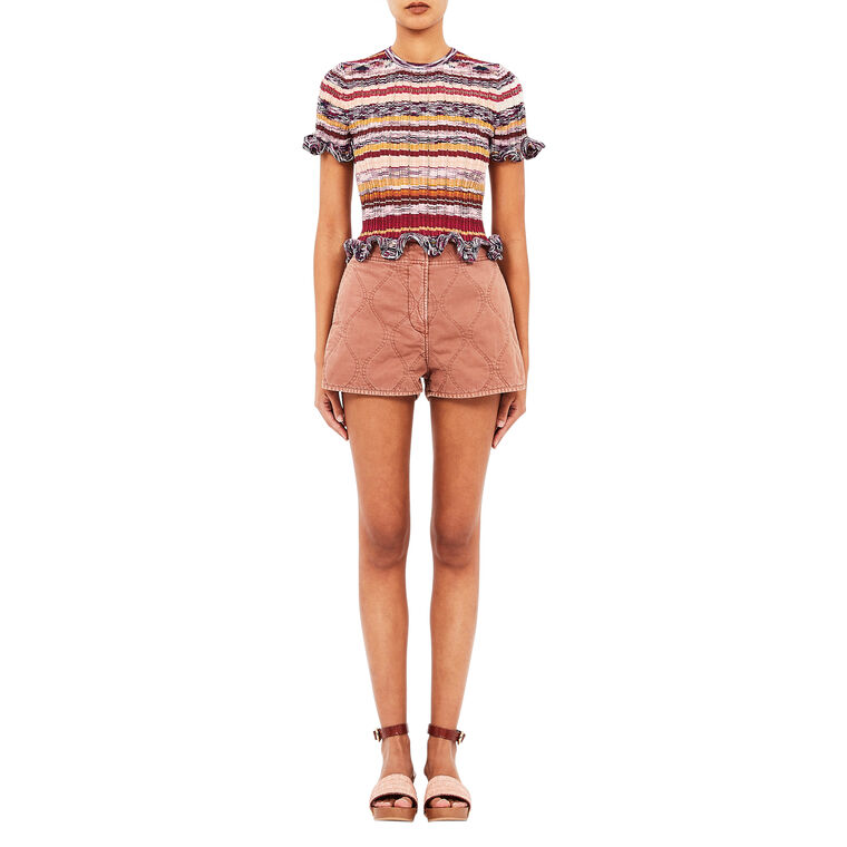 Miya Short Sleeve Knit Top image number null