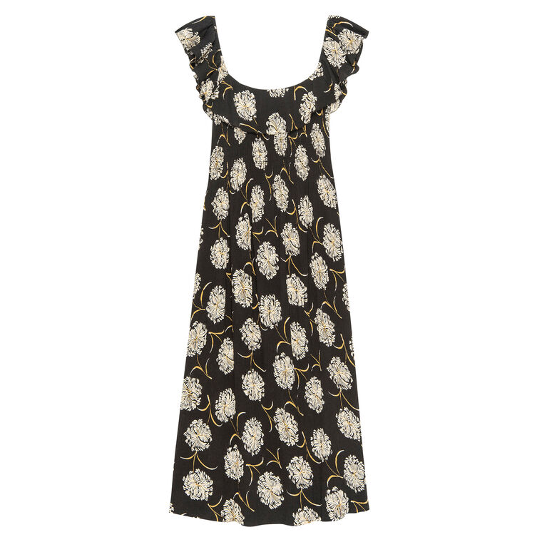 The Havana Smocked Midi Dress image number null