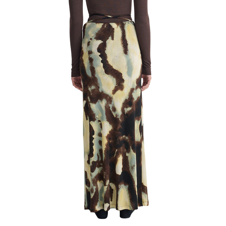 Cheyen Mesh Jersey Maxi Skirt image number null