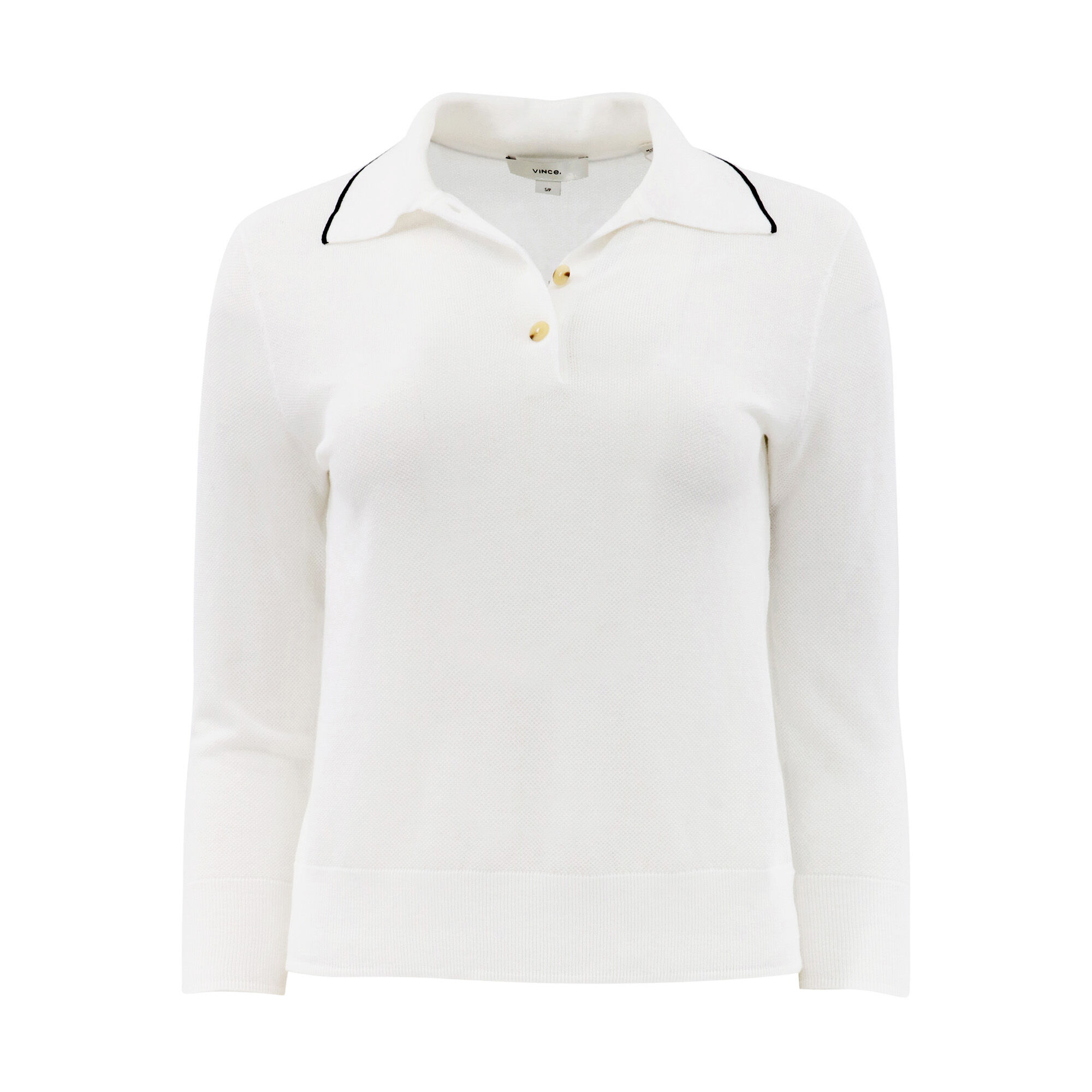 herlipto pique polo kint top 限定色 Herlipto Pique Polo Knit Top white