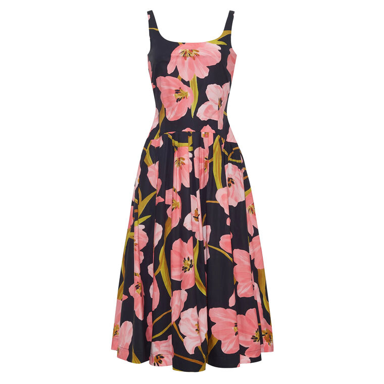 Regio Sleeveless Pleated Midi Dress image number null