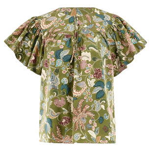 Perline Flutter Sleeve Blouse