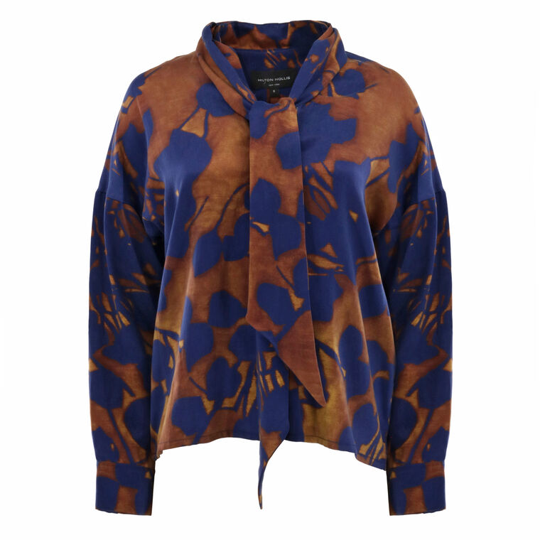 Shadow Print Blouse image number null