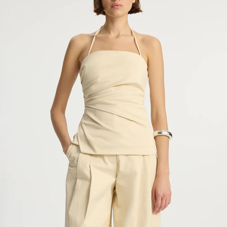 Charlotte Sateen Halter Top image number null