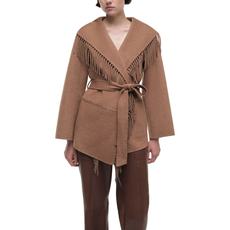 Rowen Belted Fringe Jacket image number null