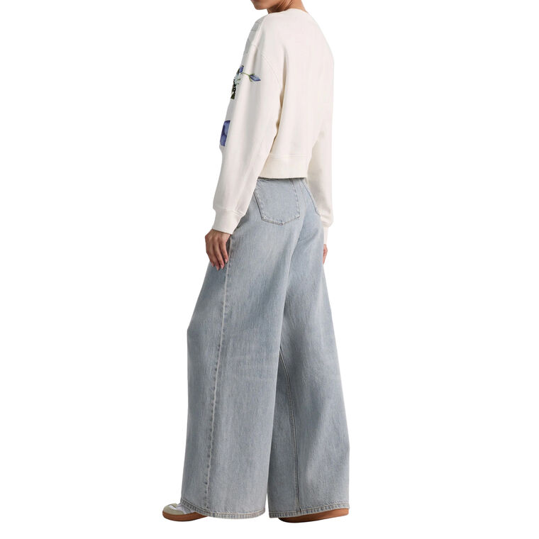 Russell Embellished Relaxed Crewneck Sweatshirt image number null