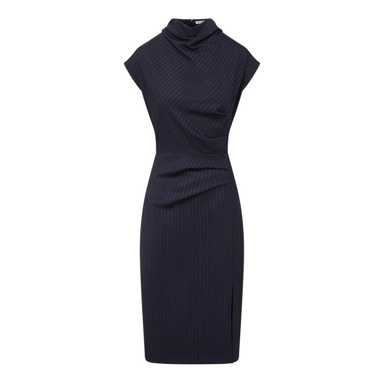 Athene Pinstriped Dress image number null