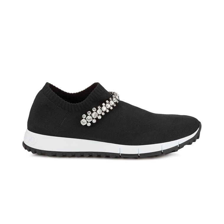 Verona Metallic Knit Sneaker With Crystals image number null