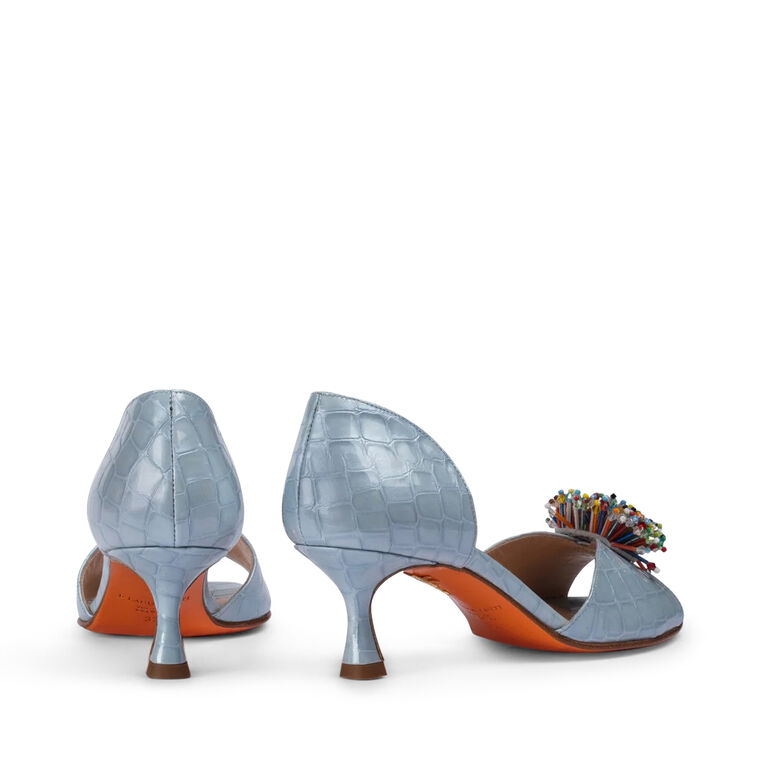 Caterina Embossed Leather Sandals image number null