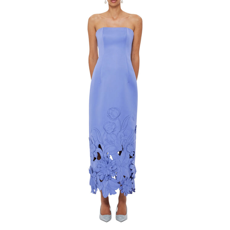 Rayna Applique Strapless Bustier Maxi Dress image number null