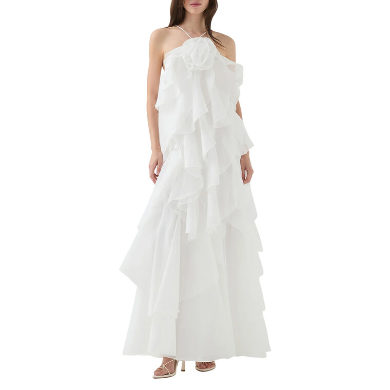 Pandorea Sleeveless Halterneck Layered Maxi Dress image number null