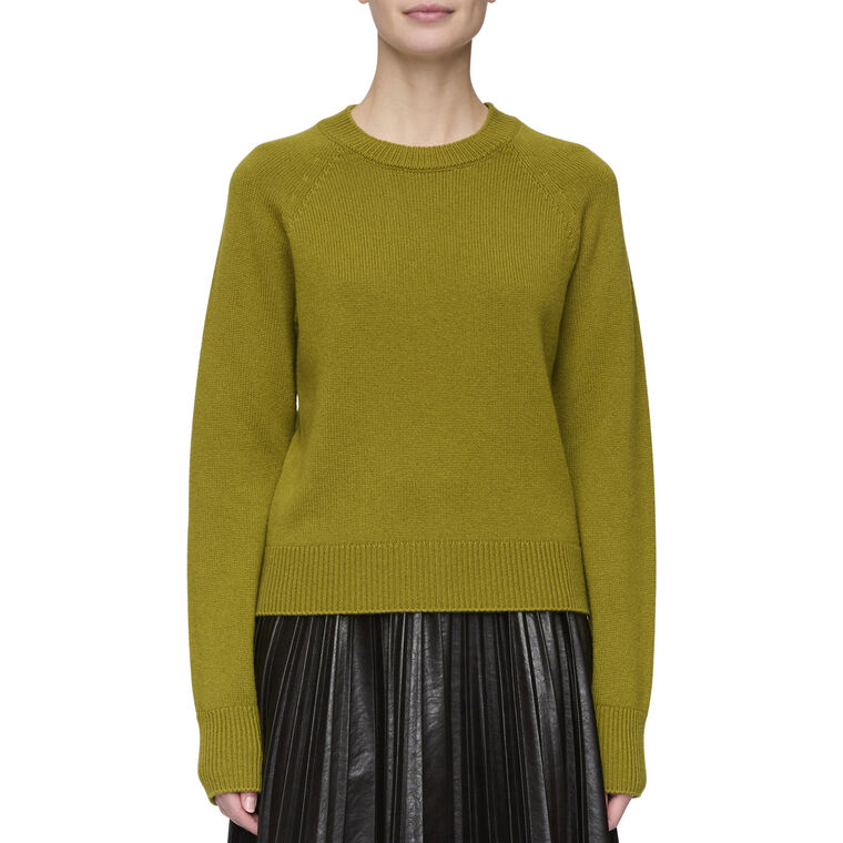 Ashtyn Long Sleeve Cashmere Crewneck Sweater image number null