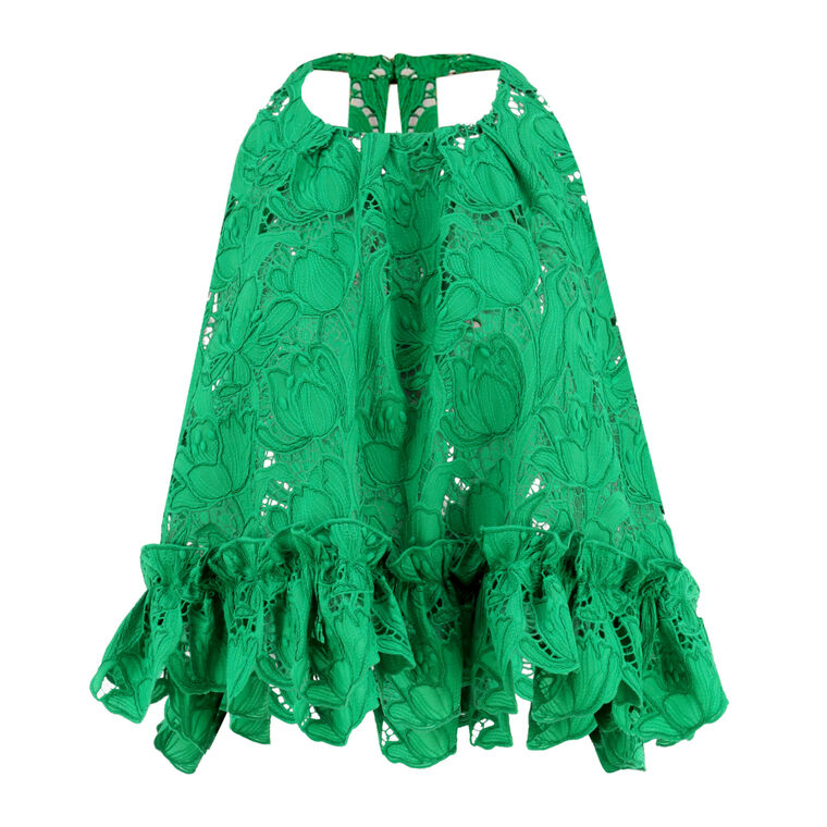 Mika Guipure Lace Halter Top image number null