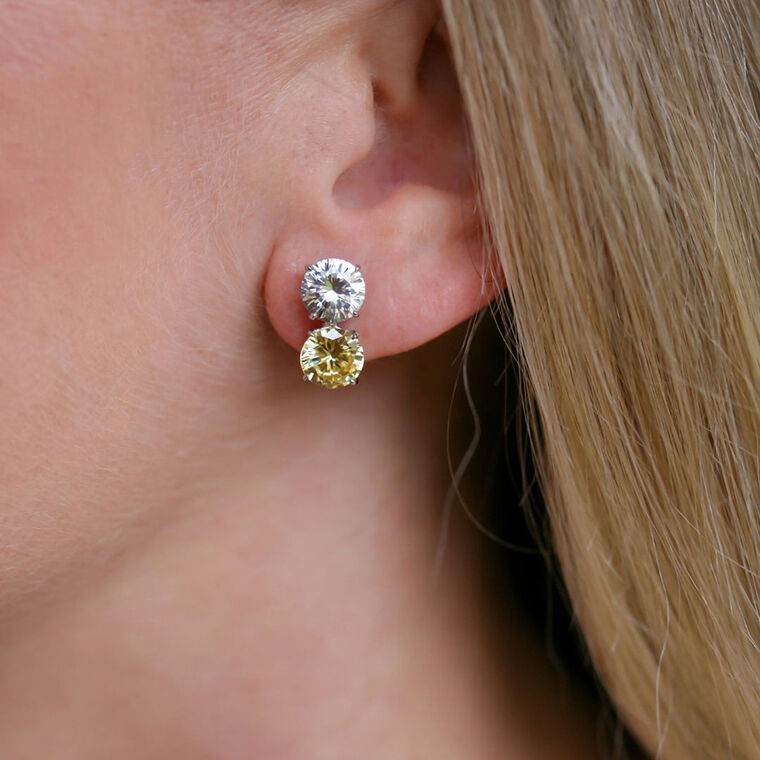 Double Stud Earrings image number null